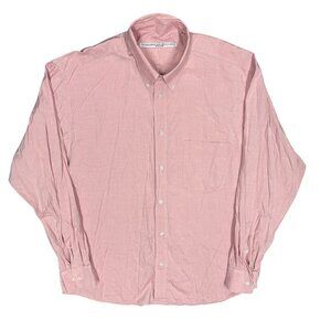 Otto Kern The Bostoners Oxford Shirt Button Down Long Sleeve Pink 42 Large